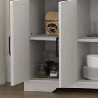 4 Doors, Modern Farmhouse Buffet Storage Cabinet Modern Large Wood Farmhouse  Large Modern Buffet Cabinet