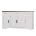 4 Doors, Modern Farmhouse Buffet Storage Cabinet Modern Large Wood Farmhouse  Large Modern Buffet Cabinet