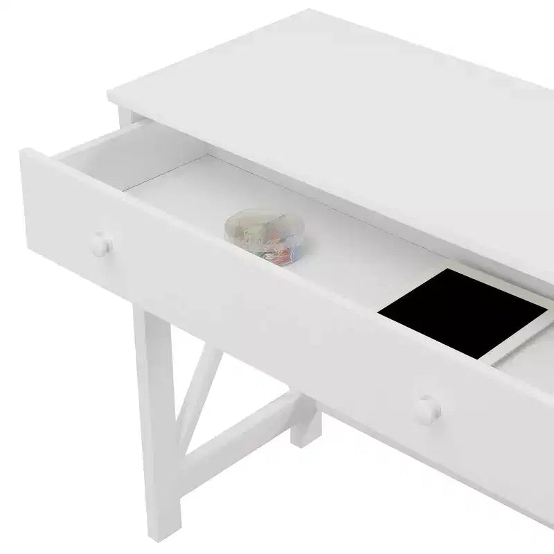 HomeStock 29 in.H Black Color Particle Board Computer Desks with No Storage