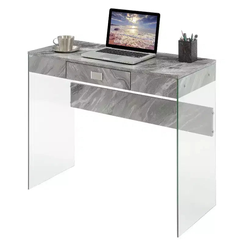 HomeStock 51 in.H Black Color Steel Standing Desks with No Storage