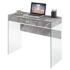 HomeStock 51 in.H Black Color Steel Standing Desks with No Storage