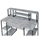 HomeStock 51 in.H Black Color Steel Standing Desks with No Storage