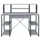 HomeStock 51 in.H Black Color Steel Standing Desks with No Storage