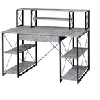 HomeStock 51 in.H Black Color Steel Standing Desks with No Storage