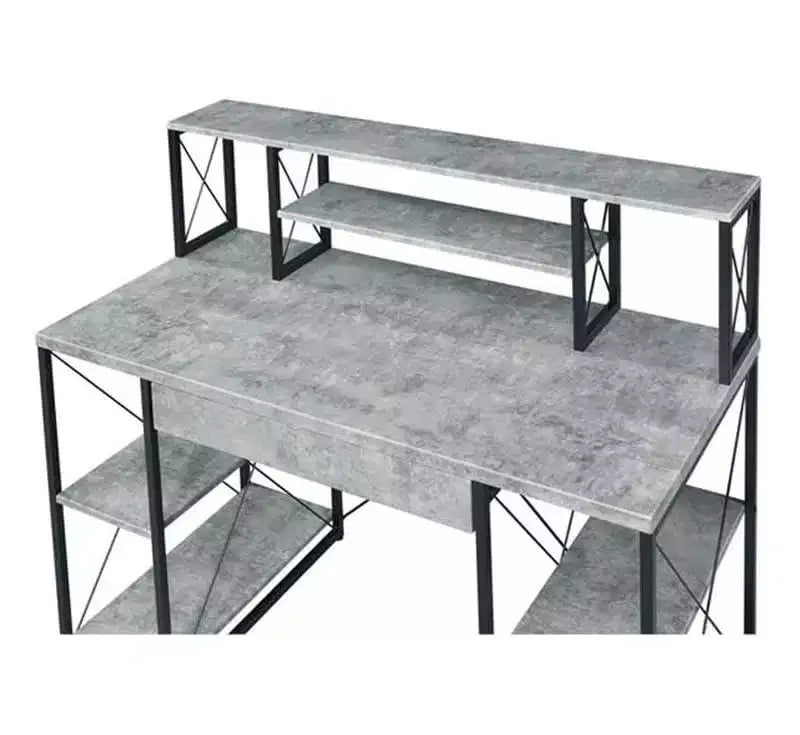 HomeStock 51 in.H Black Color Steel Standing Desks with No Storage
