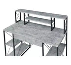 HomeStock 51 in.H Black Color Steel Standing Desks with No Storage