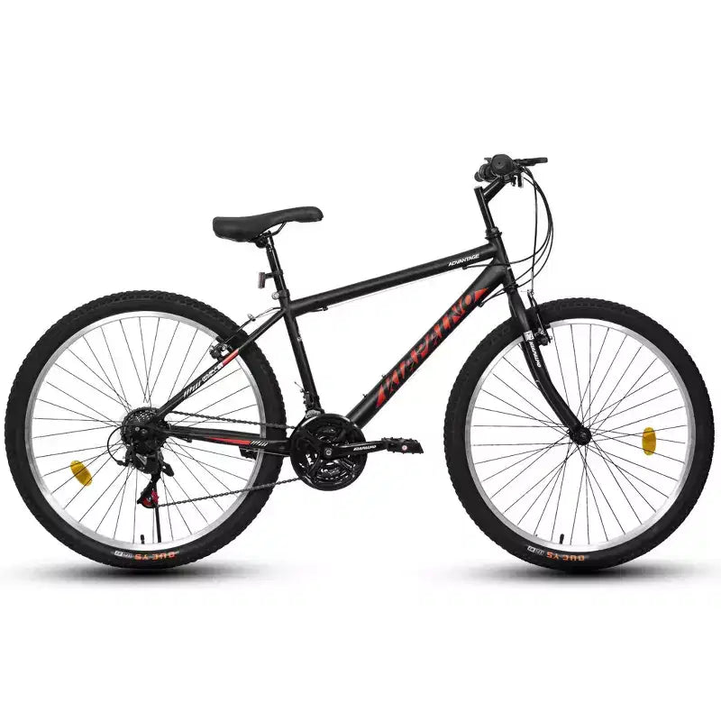 Okak 24IN Carbon Steel Frame Mountain Bike, 21-Speed Kids Bike with Dual V-Brake and Ergonomic Saddle, Bicycle for Commuting, Travel