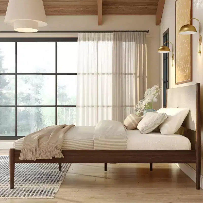 Letto matrimoniale Harbor con testiera imbottita