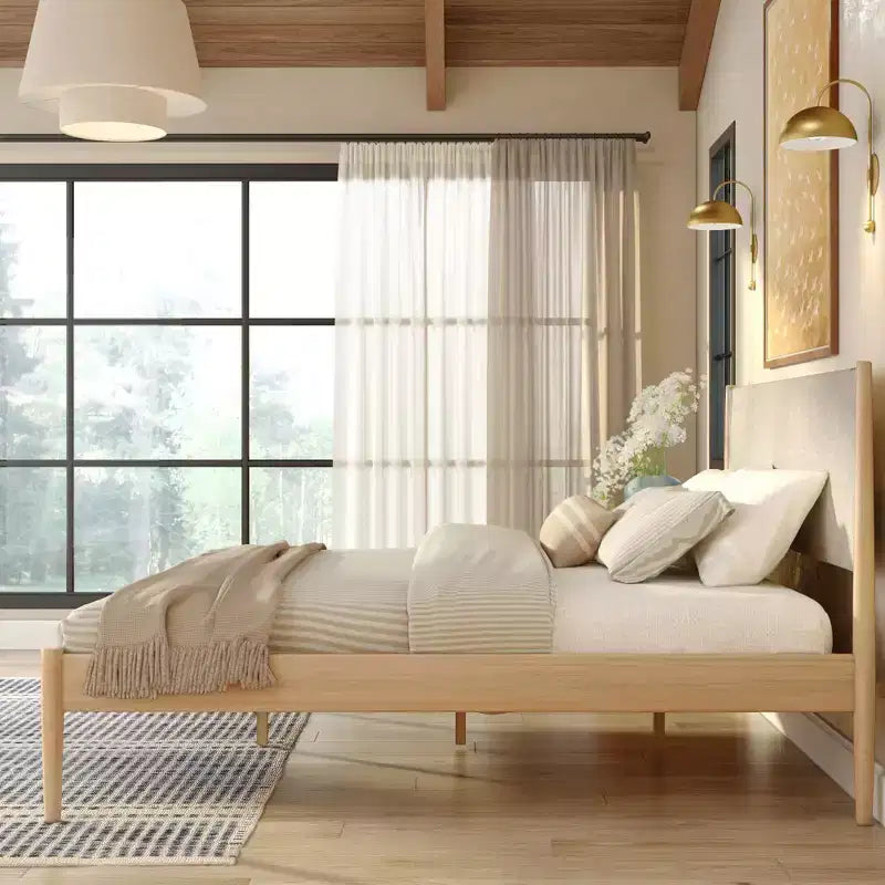 Letto matrimoniale Harbor con testiera imbottita