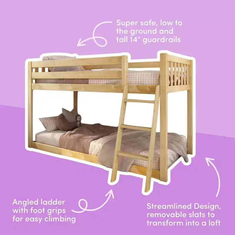 Letto a castello Twin su Twin basso Mod