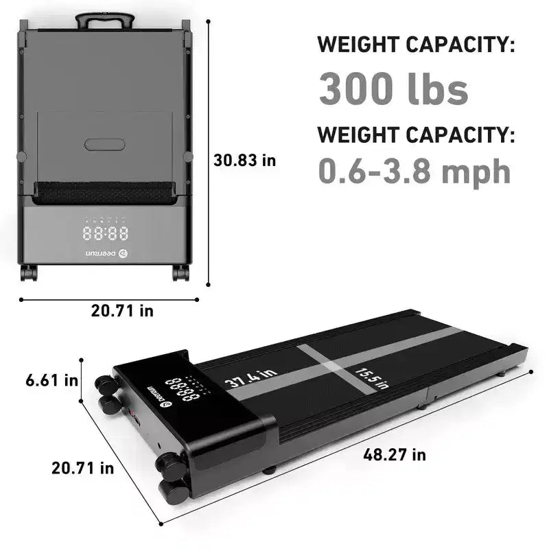 DeerRun Z20 15.75*37.4 inches Run belt Foldable Treadmill Ultra Compact with LED Display