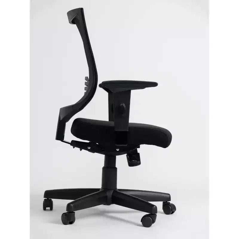 HomeStock 47 in.H Adjustable Height Brown Faux Leather Seat Material with Adjustable Tilt Ergonomic Office Chairs