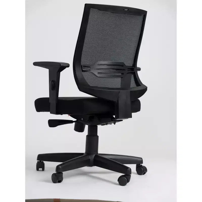 HomeStock 47 in.H Adjustable Height Brown Faux Leather Seat Material with Adjustable Tilt Ergonomic Office Chairs