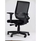 HomeStock 47 in.H Adjustable Height Brown Faux Leather Seat Material with Adjustable Tilt Ergonomic Office Chairs