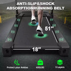 Tapis Roulant Elettrico Pieghevole da 3,5 CV per Casa con Inclinazione Automatica, Ammortizzazione, Sensore di Pulsazioni, Altoparlante Bluetooth e App FITSHOW