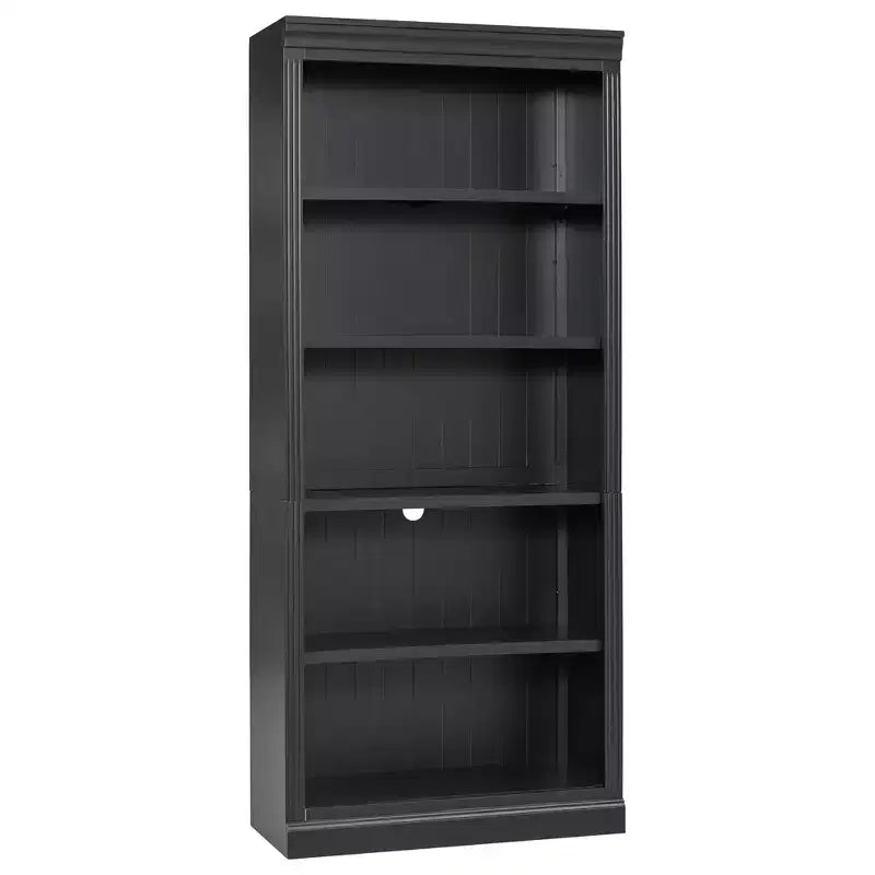 Polibi Tall LED Bookcase with Adjustable Shelves & USB Light Strip