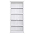 Polibi Tall LED Bookcase with Adjustable Shelves & USB Light Strip