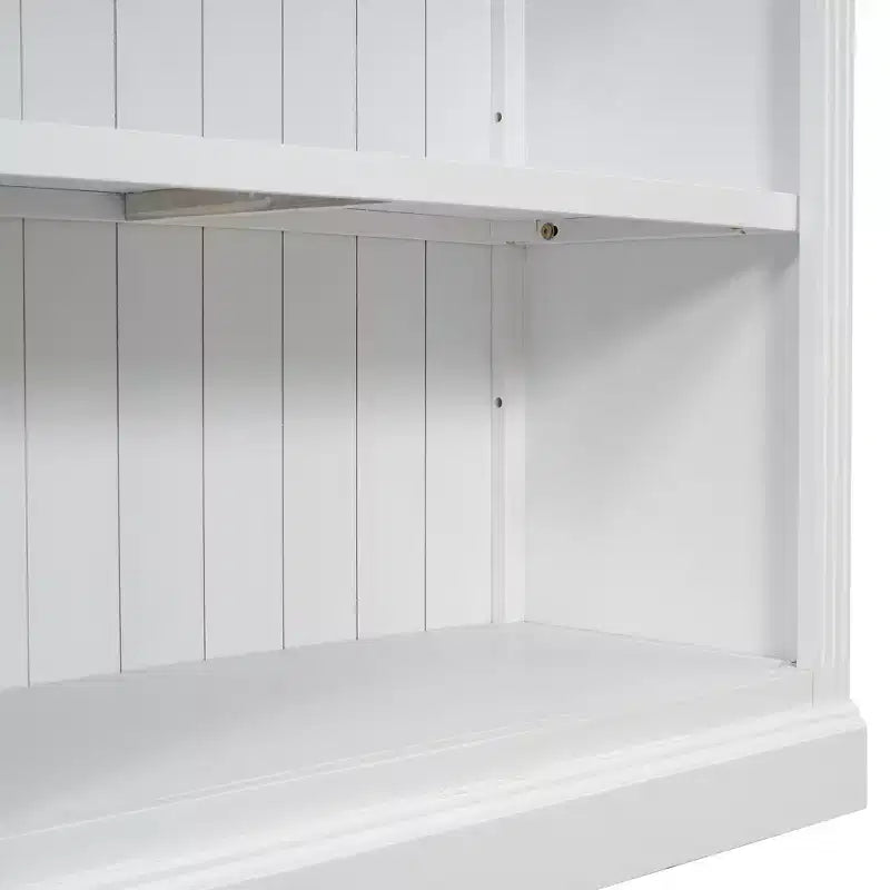 Polibi Tall LED Bookcase with Adjustable Shelves & USB Light Strip