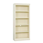 Polibi Tall LED Bookcase with Adjustable Shelves & USB Light Strip