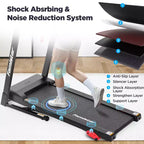 Treadmill for Home, Portable Folding Electric Exercise Treadmill with Adjustable Incline, APP Control, 64 Programs, 300 lb Capacity, 7.5MPH