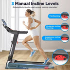 Treadmill for Home, Portable Folding Electric Exercise Treadmill with Adjustable Incline, APP Control, 64 Programs, 300 lb Capacity, 7.5MPH