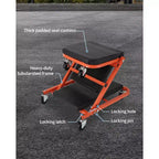 36 Z-Creeper Seat on Wheels, 2-in-1 Foldable Garage Creeper Shop Seat, 6 Swivel Casters, 330 LBS Capacity