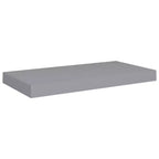 Wall Shelf Set of 2 Grey Honeycomb MDF, metal 19.7 x 9.1 in