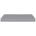 Wall Shelf Set of 2 Grey Honeycomb MDF, metal 19.7 x 9.1 in