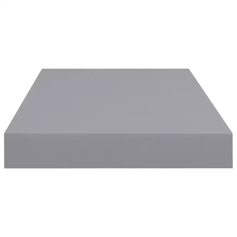 Wall Shelf Set of 2 Grey Honeycomb MDF, metal 19.7 x 9.1 in