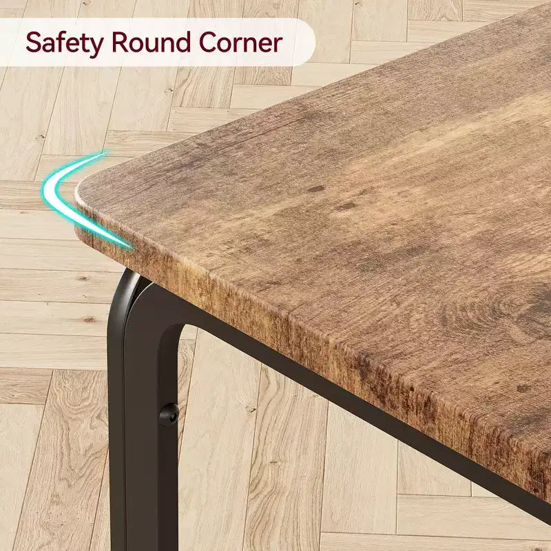 Set di 3 pezzi con tavolo e sedie per cucina/sala da pranzo, set moderno per due, 2 sedie con schienale in metallo, per angolo pranzo, cucina, sala da pranzo