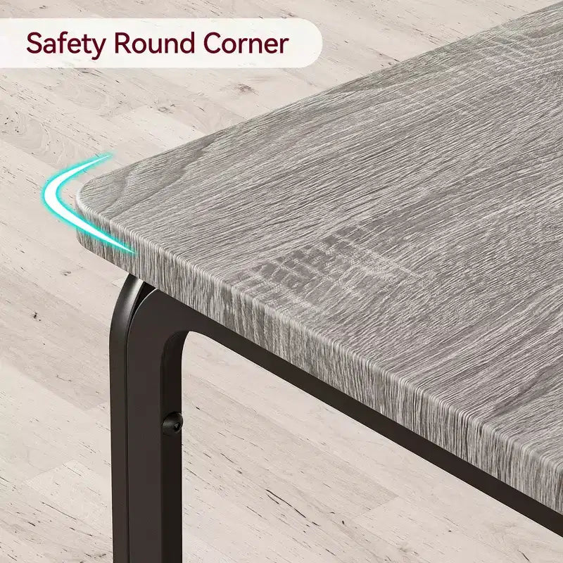 Set di 3 pezzi con tavolo e sedie per cucina/sala da pranzo, set moderno per due, 2 sedie con schienale in metallo, per angolo pranzo, cucina, sala da pranzo