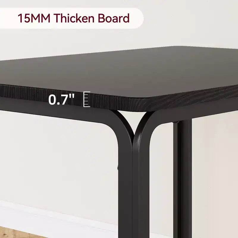 Set di 3 pezzi con tavolo e sedie per cucina/sala da pranzo, set moderno per due, 2 sedie con schienale in metallo, per angolo pranzo, cucina, sala da pranzo
