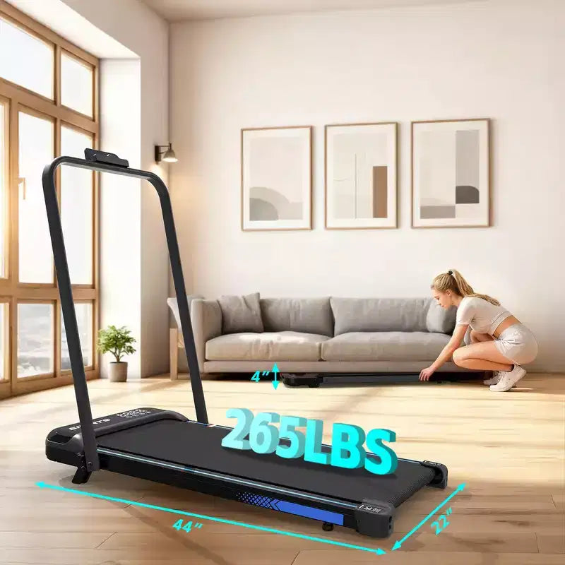 Whisen 3 in 1 Under Desk Treadmill with Incline, Walking Pad with Handle Bar, Remote Control