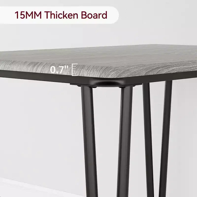 Dining Table Set for 4, Rectangular Kitchen Table and Dinette Accent Set, Modern Wooden Dining Room Furniture Set, for Kitchen Room, Home