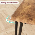 Dining Table Set for 4, Rectangular Kitchen Table and Dinette Accent Set, Modern Wooden Dining Room Furniture Set, for Kitchen Room, Home