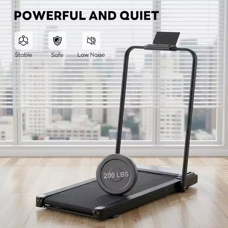 NAYSAYE Walking Treadmill Compact Under Desk Walking Pad Quiet Portable Fitness Machine for Home and Office Exercise, Black, 42.2*22.05*38