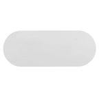Luxystar Retro Console Table with Curved Design and Smooth Glaze for Entryways and Living Rooms, Antique White