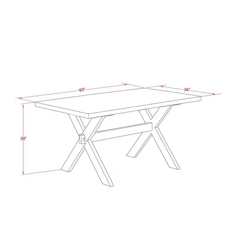 HomeStock Tavolo da Pranzo Rettangolare da 6 Pezzi in Legno Massello Finitura Rovere Naturale con 1 Panca e 4 Sedie Imbottite