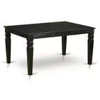 Luxury Dining Table Set - Kitchen Table with Chairs - 7 Piece Rectangle Table Set