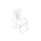 HomeStock 5-Pc Linen White Finish Solid Wood Top - Dining Room Set with Dropleaf - Seats 4