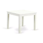 Set da pranzo moderno 3 pezzi per cucina - Tavolo e 2 sedie Parsons - Finitura bianco lino