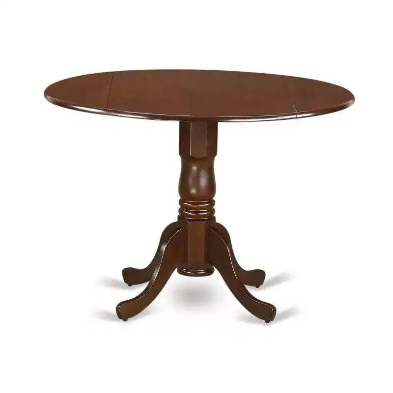 Set da tavolo rotondo da cucina da 42 pollici con sedie Parsons - Set da pranzo dal fascino classico - Finitura caffè scuro