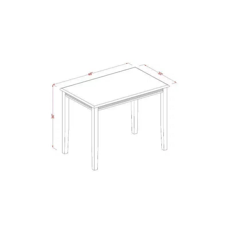 Set da Pranzo HomeStock 3 Pezzi in Legno Massello Finitura Nera con Tavolo ad Altezza Bancone