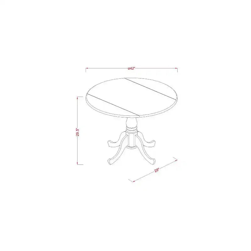Set Sala da Pranzo 3 Pezzi in Noce Massello Antico - Top in Legno Massello - Sedie Imbottite - Posti a sedere: 4