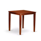 HomeStock 5-Pc Natural Brown Finish Solid Wood Top - Dining Room Set - Seats 4