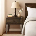 Royal Hampton End Table With Marble Top, Pearl White