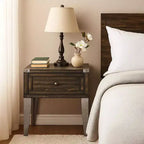 Royal Hampton End Table With Marble Top, Pearl White