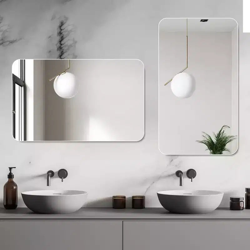 Specchio da bagno a parete 40 x 30 pollici, con antiappannamento e impermeabile