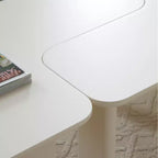 35 Tavolino da caffè moderno a L, vernice verde, multistrato, combinazione libera, salvaspazio, bianco