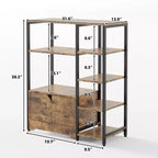 COZONY 32 Small Corner Coffee Bar Cabinet with Storage,Compact Buffet Sideboard, Farmhouse Bar Stand with Doors & Drawers